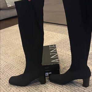 Anne Klein Women's Over the Knee Black Boots